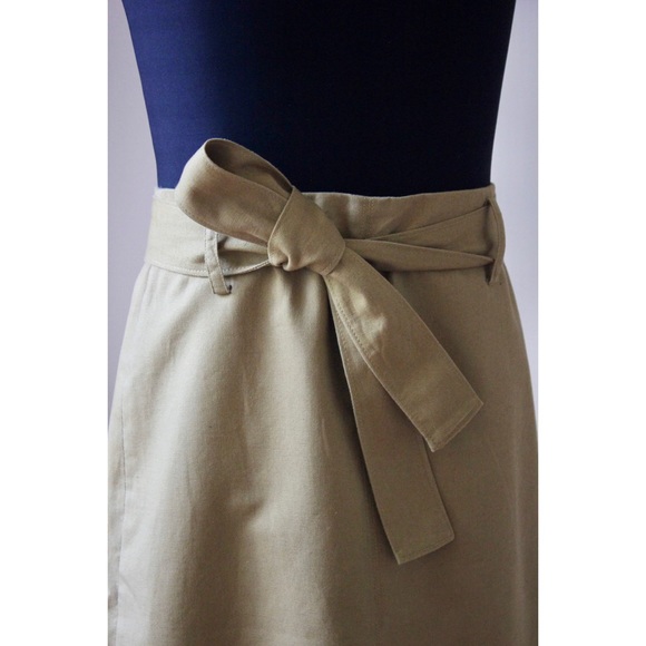 J.Crew Cotton Linen Tie Waist Skirt - Picture 5 of 6